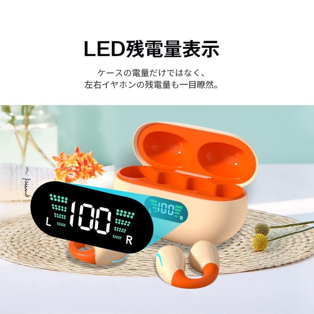 Bluetooth Wireless Earbuds Trendsetting Bone Conduction Innovation Ear 80 Hours of Bluetooth Ear Open No Ear Sound Leakage Automatic Zero Comfortable