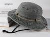 Spring and Summer Men's Bucket Hat Cotton Washed Foldable Shade Hats Casual Outdoor Camping Hat Hiking Hats