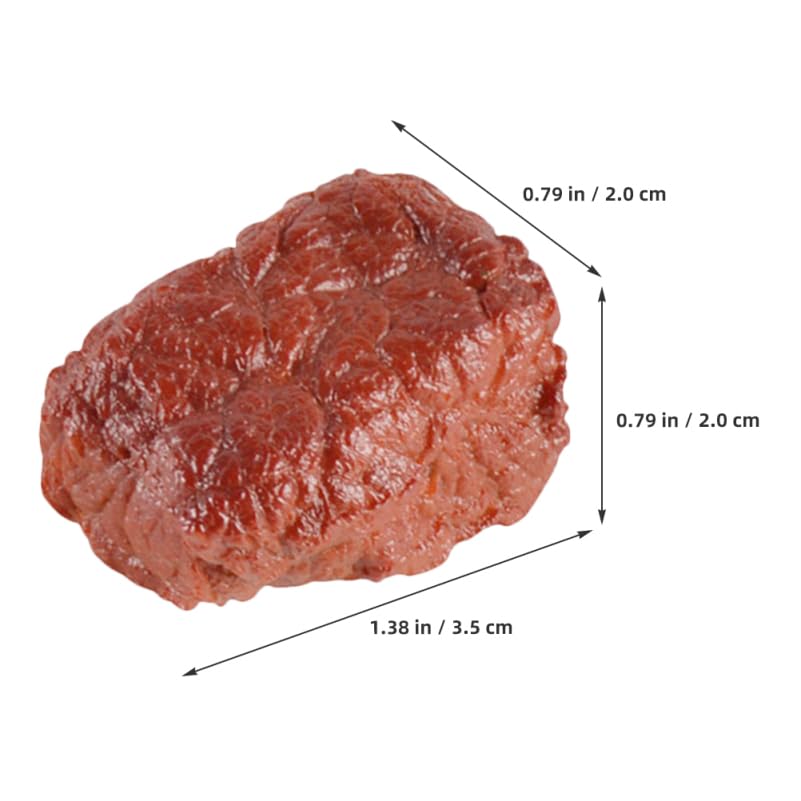 JOINPAYA Set of 7 Beef Block Models, 3.50 X 2.00 X 2.00 Cm, Food Samples, Meat Models, Pretend Play Kitchen Props, Perfect for Restaurant and Home