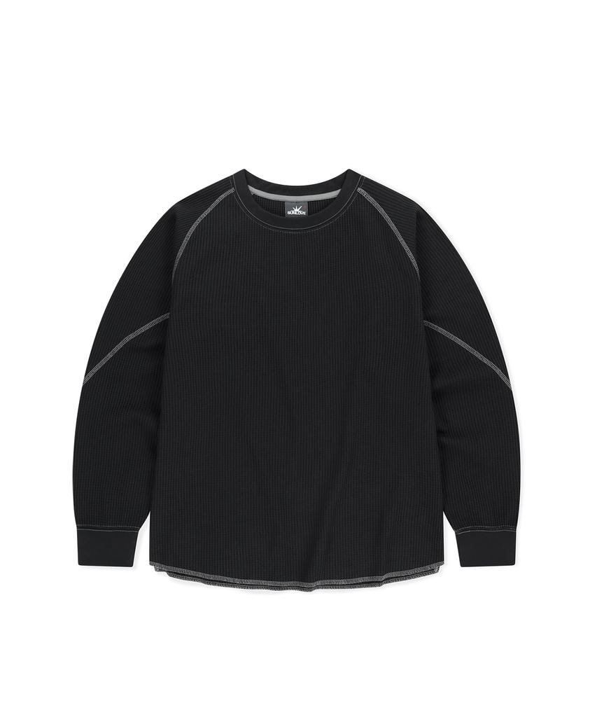 Sseonleobeutueo Aero Waffle Ls Tee Black
