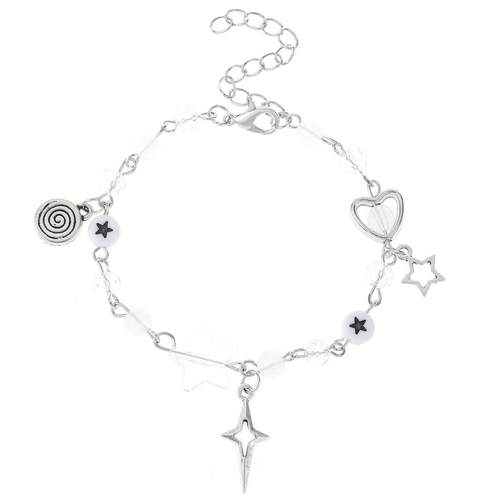 European & American Hollow Cat Paw Heart Sun Moon Star Couple & Friendship Bracelet - Y2K Sweet Cool Jewelry