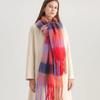 Autumn Winter Luxury Women Scarves 240*38Cm Men Thickening Warm Scarf Rainbow Plaid Tassel Shawl Cashmere Imitation Fashion Wrap