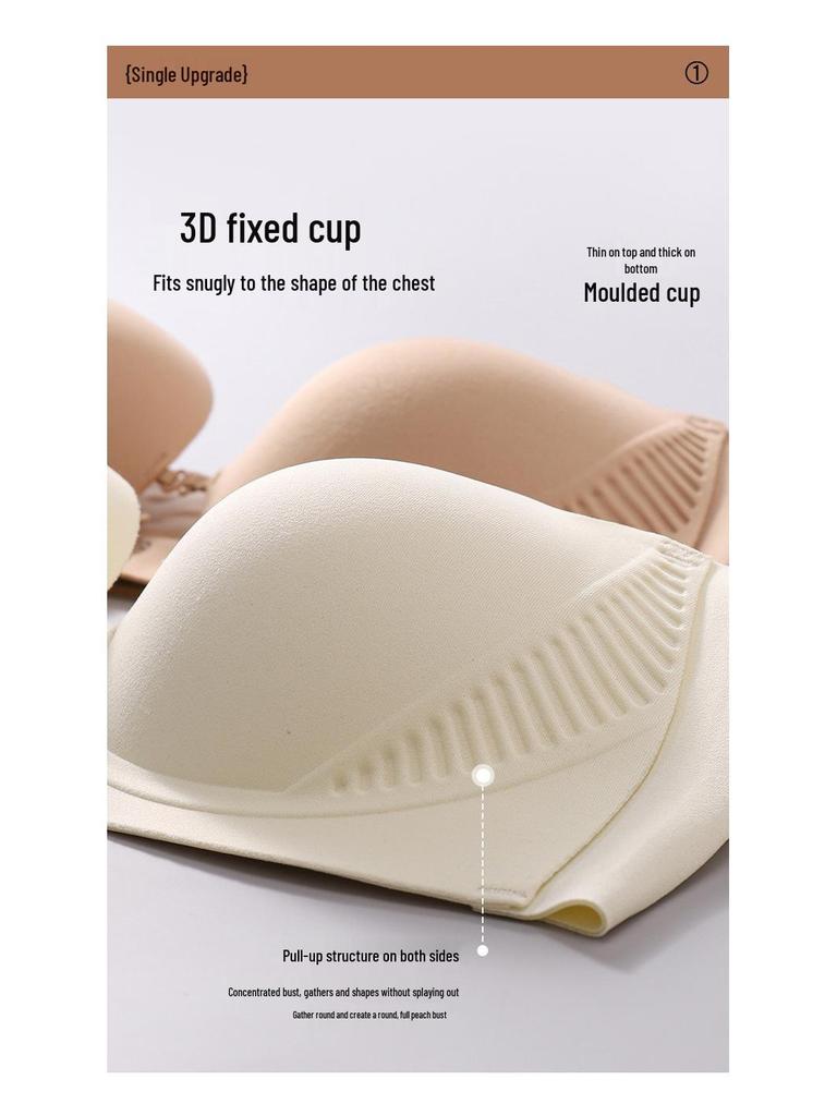 Front Buckle Seamless Strapless Bra - Push Up, Non-Slip, No Underwire, Enhances Small Chest