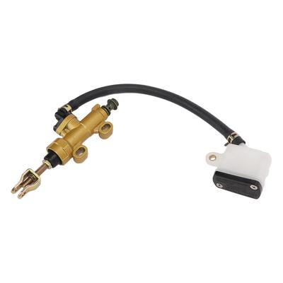 Motorcycle Rear Brake Pump Master Cylinder Kit Hydraulic with Reservoir Universal for Dirt Bike ATV