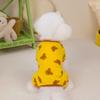 Cartoon Bear Small Dogs Clothes High Elasticity Four Legs Jumpsuit for Cats Spring Autumn Protect French Bulldog Pet Overalls