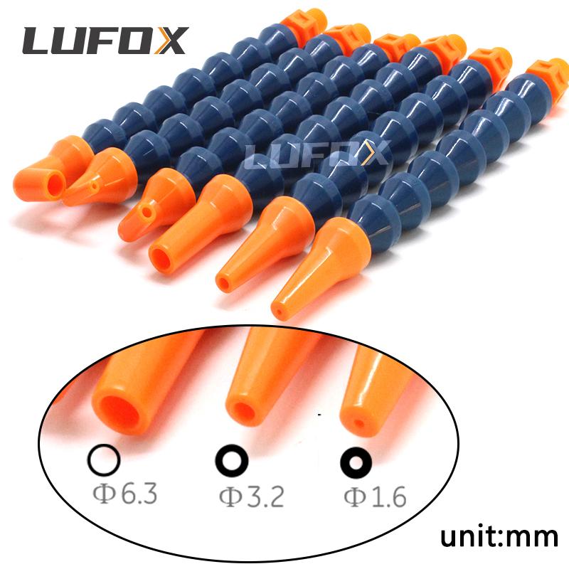Ugello Tondo da 1/8" Tubo di Raffreddamento per Tornio Plastica Flessibile Tubi Flessibili Liquido Refrigerante Acqua Olio Tubo di Raffreddamento con Interruttore a Valvola per CNC