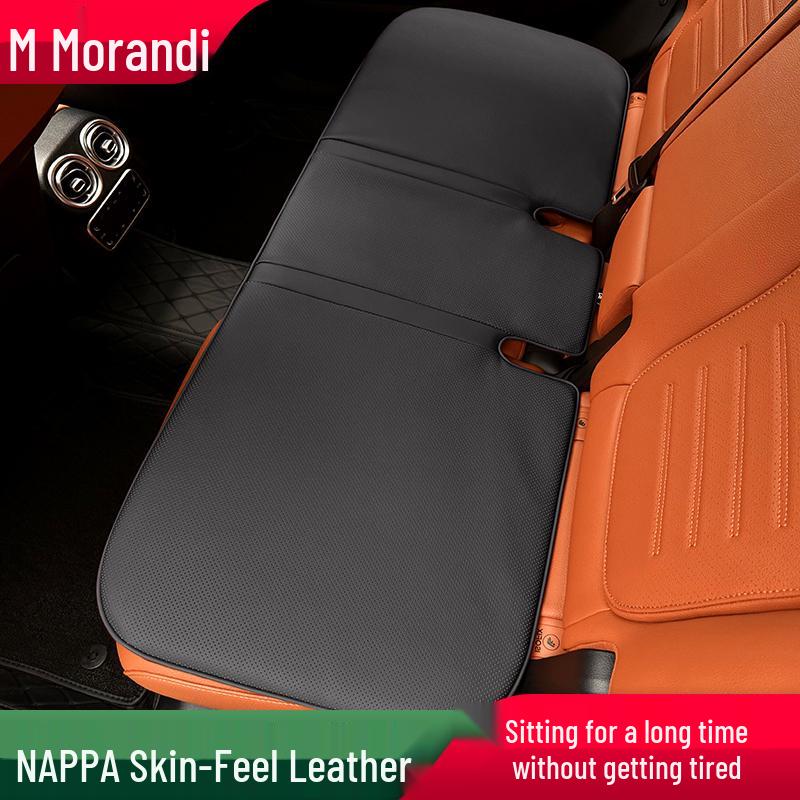 Morandi Nappa Leather All-Season Car Seat Cushion for Mercedes-Benz E-Class/C-Class/GLC/GLB/GLE