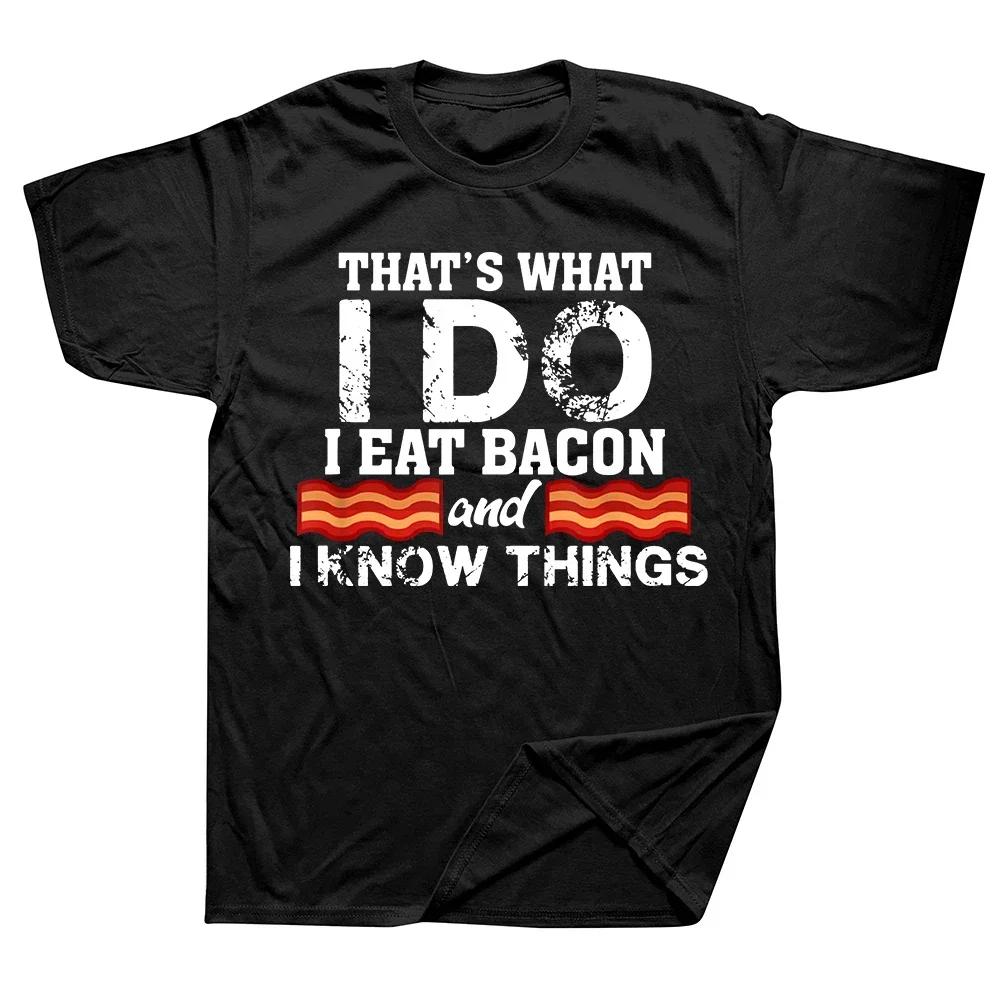 Periodic Table Geek Bacon T Shirt Funny Food Love The Chemistry of Bacon Science Round Neck Fashion Tshirt Clothing T-shirts