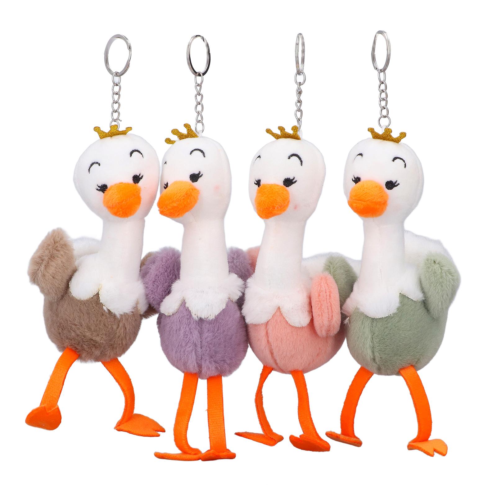 

4 Colors Ostrich Plush Toy Cute Appearance Suspension Plush Toy PP Cotton Plush Stuffed Animal Toys