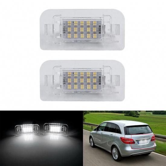 2pcs Car License Plate Light For Mercedes Benz B-Class W246 W242 Canbus A2468201566 LED License Number Plate Light Signal Lamp 2pcs
