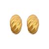Twisted Egg-Shaped Minimalist Stud Earrings Cold Men'S And Women'S Earrings Personality Temperament Banquet Earrings