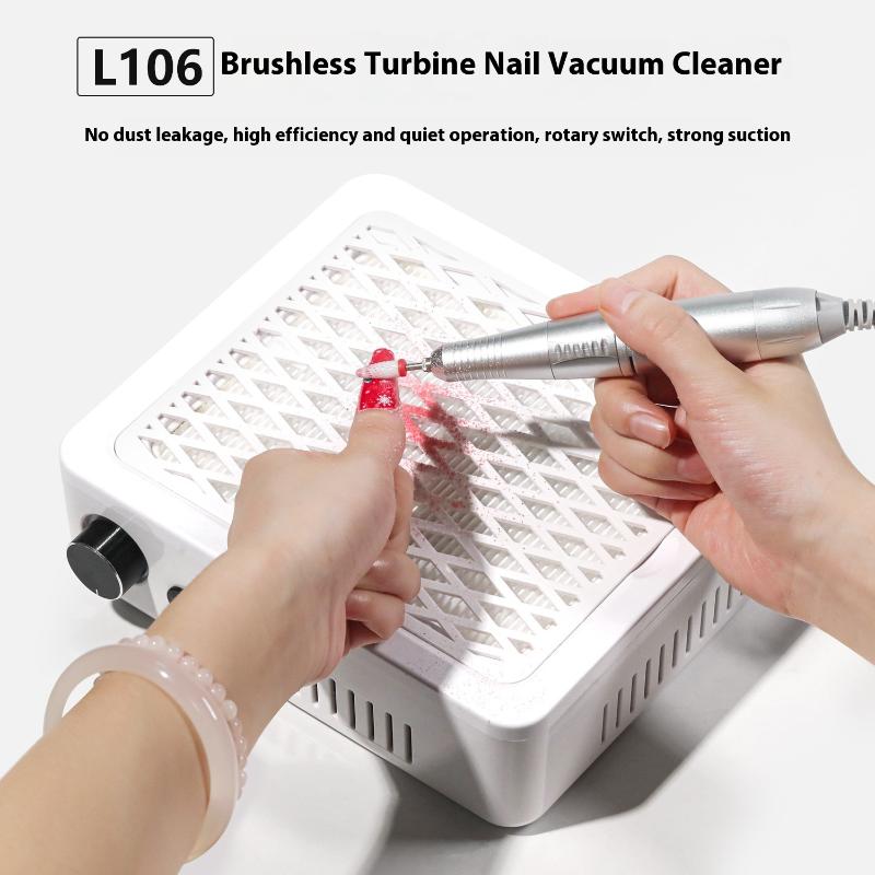 4500 omdr./min Super Sug Neglestøvsamler Kraftig Neglestøvsuger Neglekunst Manicure Ventilator Støvsuger Og Filter