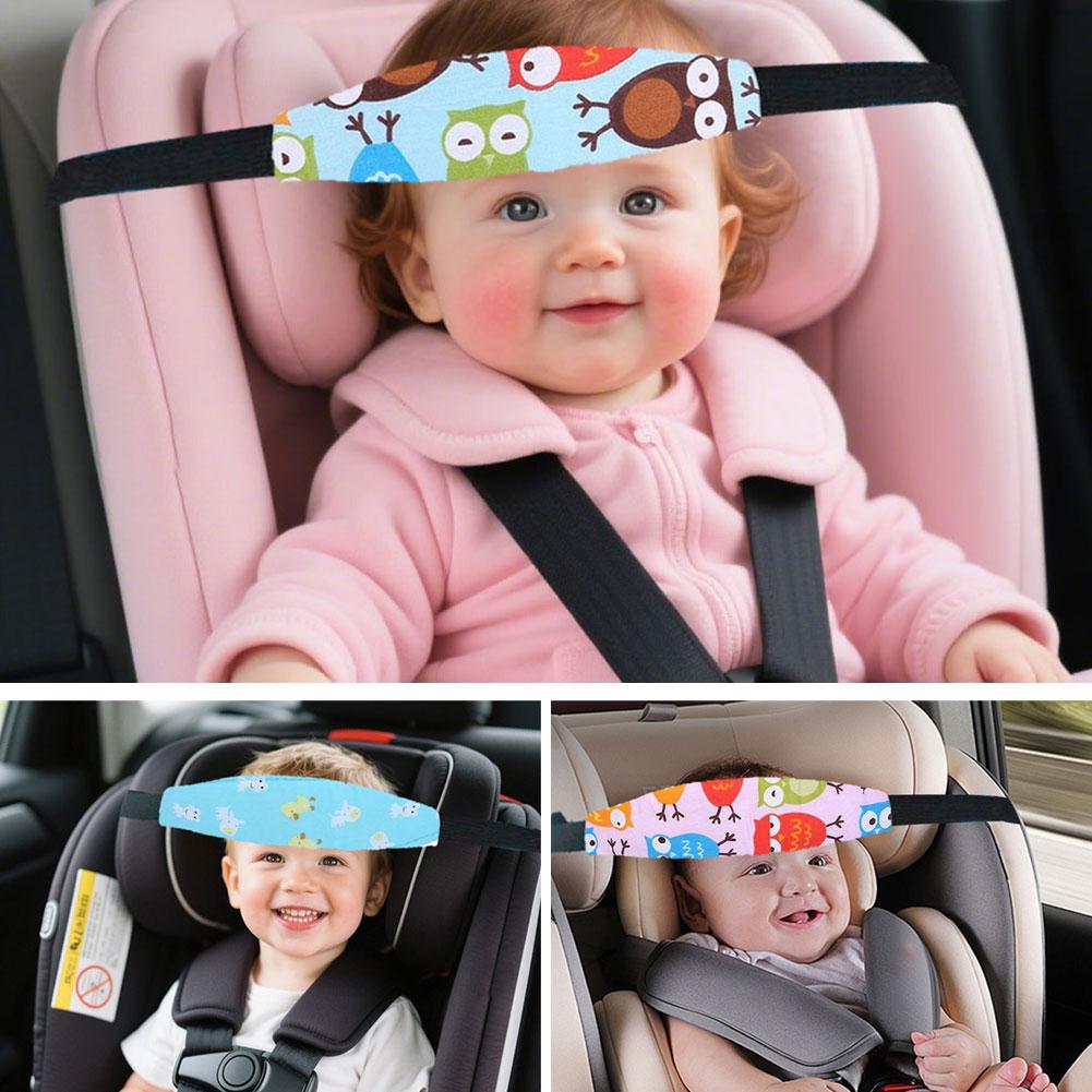 Popruh pro podporu miminka v autě Polohovač spánku pro batole Nastavitelná podpora Zapínání Dětské auto Bezpečnostní polštářek pro miminko P0d2