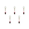 5Pcs Floating Aquarium Thermometer Fish Tank Glass Temperature Measuring Tool With Suction Cup Fahrenheit Celsius Accessories