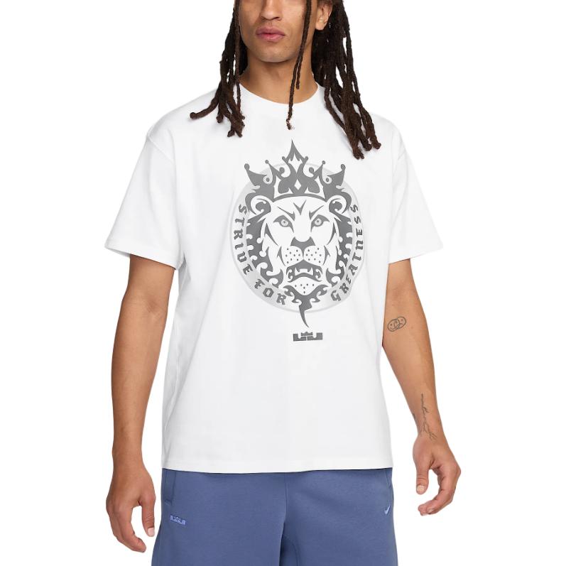 Nike LeBron Men s Max90 Basketball T-Shirt White HJ3341-100 M
