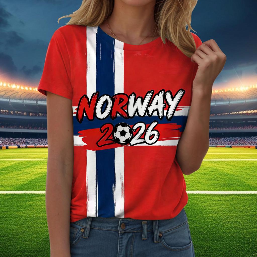 Women Casual Pullover T Shirt Crew Neck Short Sleeve Letter Print Top for Everyday Wear Lightweight Soft Fabric