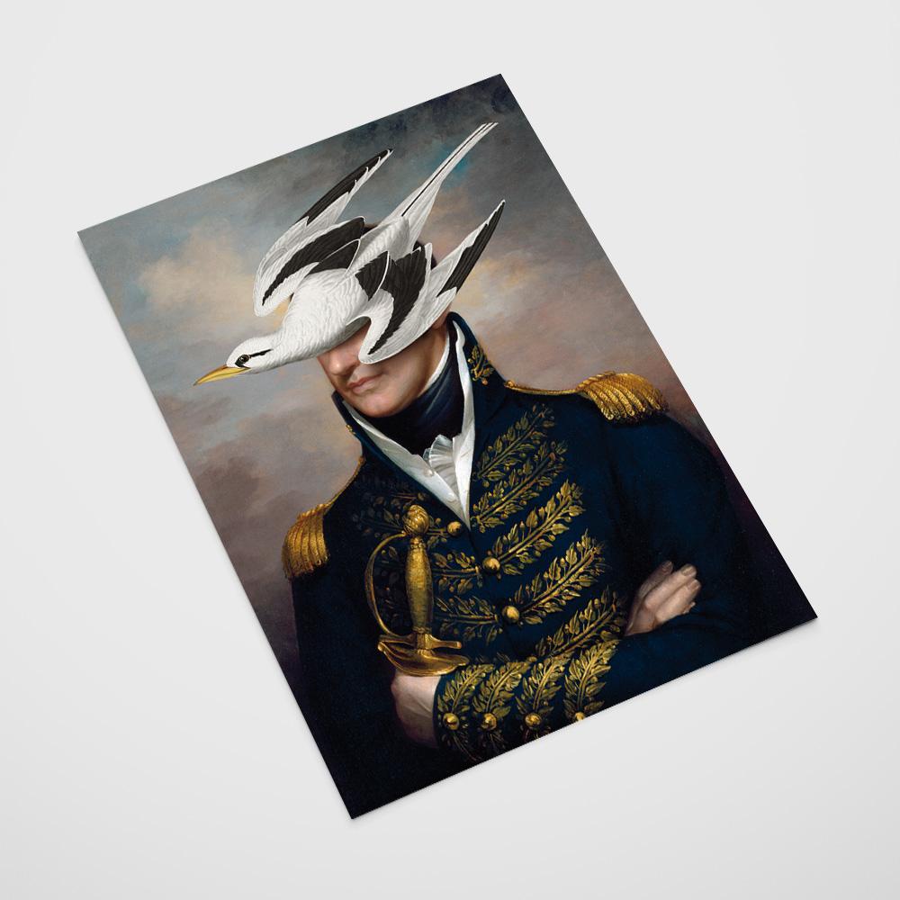 Pop Art Poster Portrait General Bird