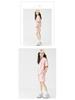 2025 Korean Style Girls' Tie-Dye Short Sleeve Pants Set - Fashionable Big Kid Sports Two-Piece Outfit
