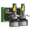 100W Four Copper Tube Led Car Light H7 High Power H1h11 Super Bright H4 Car Led Headlight 12V24V General Purpose Light