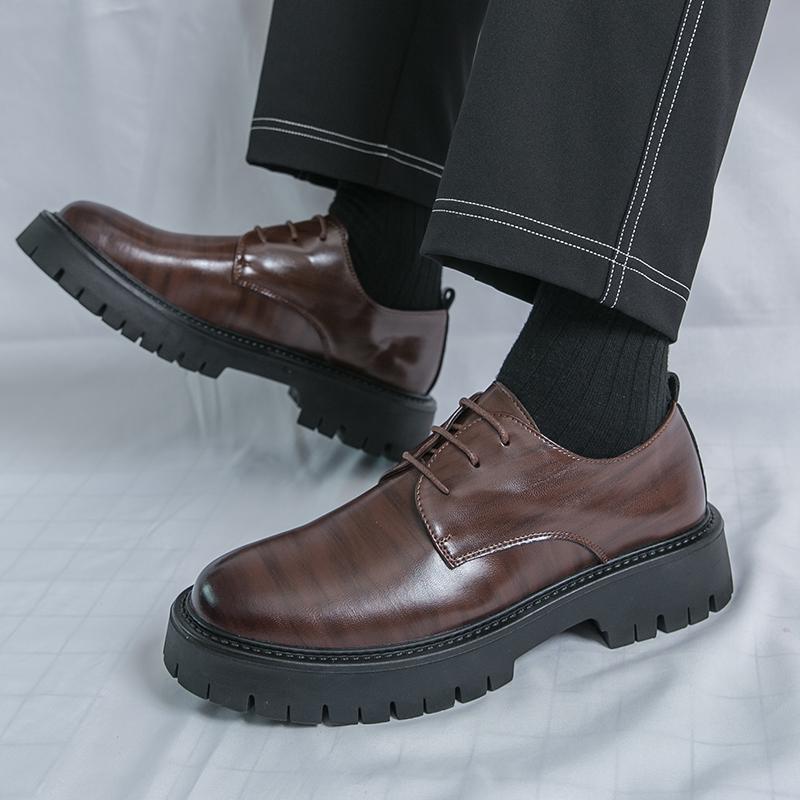 Fashion Handmade Leather Dress Shoes Men's Breathable Oxford Shoes Comfortable Formal Casual Footwear for Men Stylish Men Coiffeur Shoes