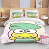 10 Sizes Sanrio Keroppi Printed Bedding Set Cartoon Anime Duvet Cover Comforter Pillowcase Boys Girls Children Adults King Gift