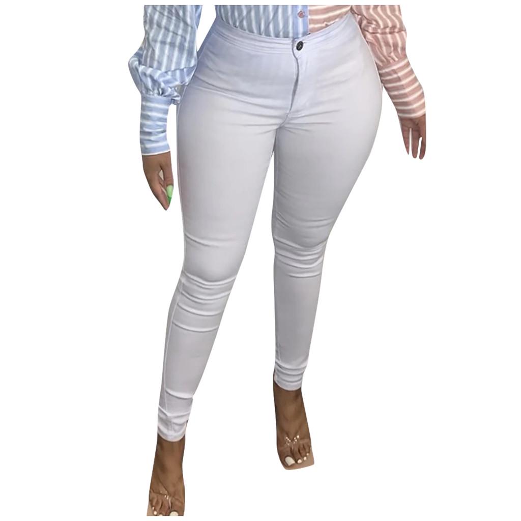 Fashion Women Multicolor Solid Elastic Leggings Trousers Jeans Casual Pants