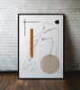 Poster Portrait Boho Style Body In Black Frame