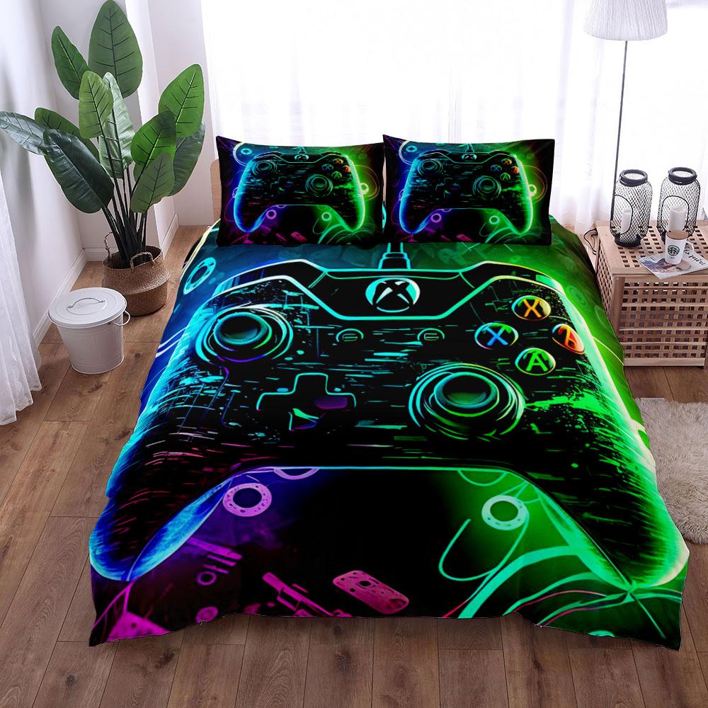 

Комплект постельного белья Gaming Zone Art Duvet Cover Set King Queen Double Full Twin Single Size 265x228cm