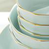 Elegant 29-Piece Gilt Ceramic Dinnerware Set