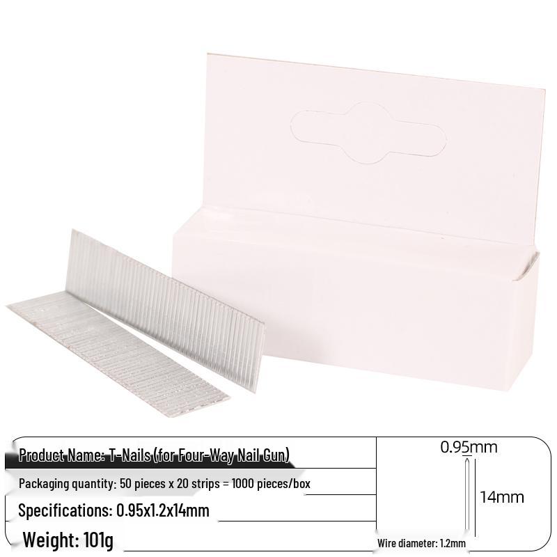 Heavy-Duty 3-in-1 Stapler: Code, Brad, T/U-Shaped Nails for Woodworking and Printing.