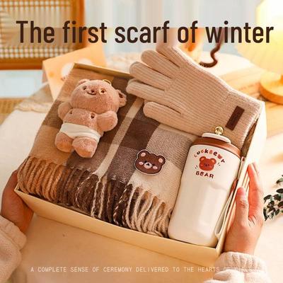 2025 High-End Birthday Scarf Gift Box for Girls, Best Friends, or Wife