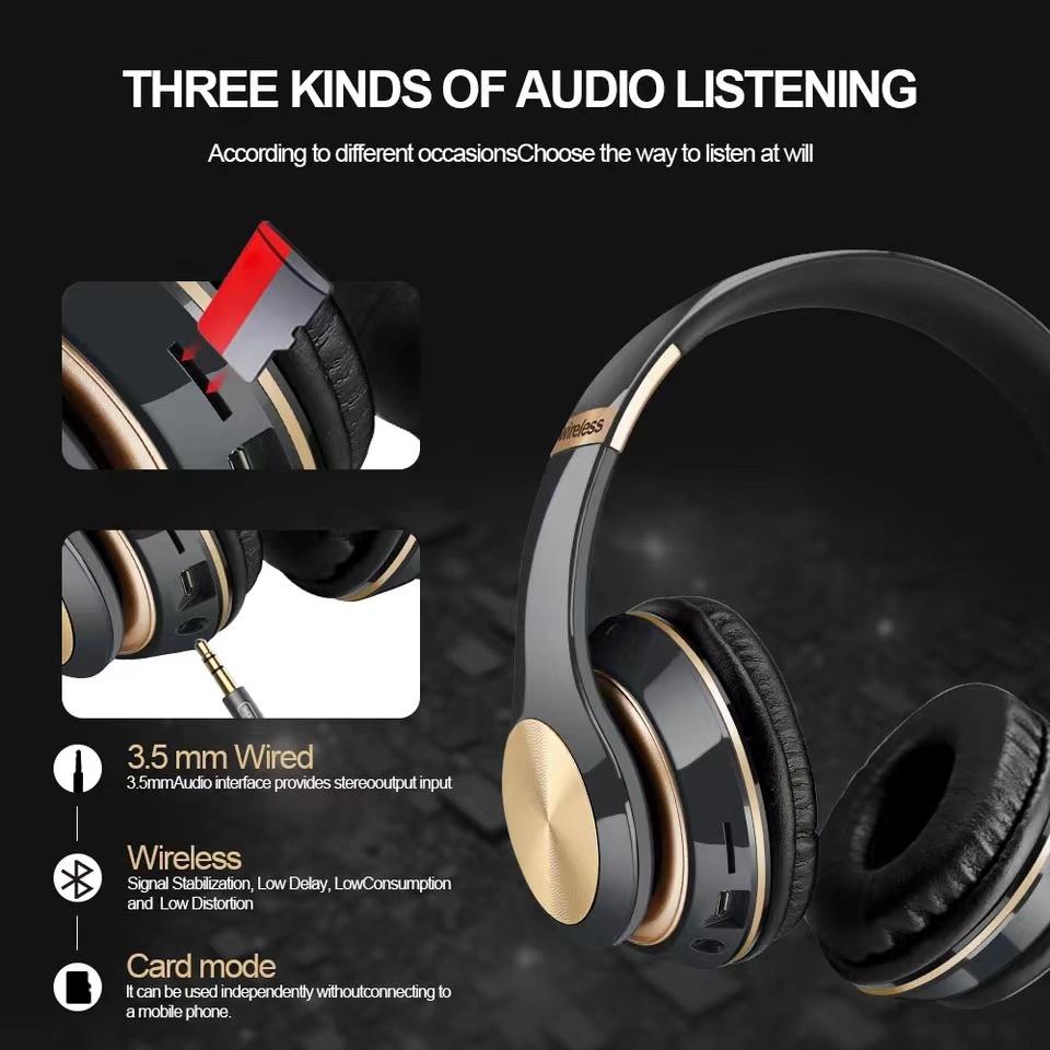 Xiaomi T5 Wireless Bluetooth Headset With Microphone Noise Reduction Foldable For Phone Wired Headphones Blutooth Pc Gamer Girl Sale
