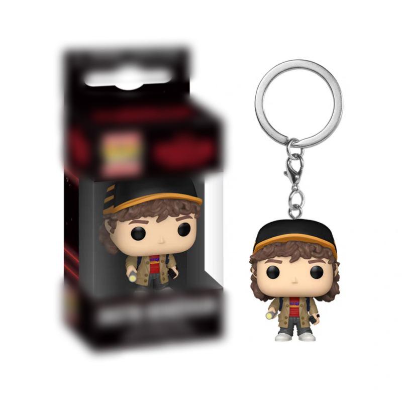 Stranger Things Dustin Keychain Pendant Bag Charm Figure