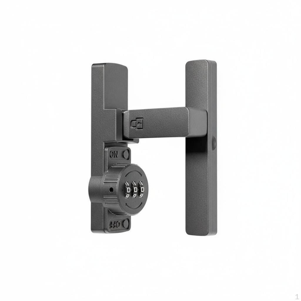 Drill Combination Latch Easy Installation Keyless Hasp Lock Zinc Alloy Construction 90 Degree