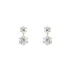 JYDDM 6-Prong Modern Drop Stud Earrings