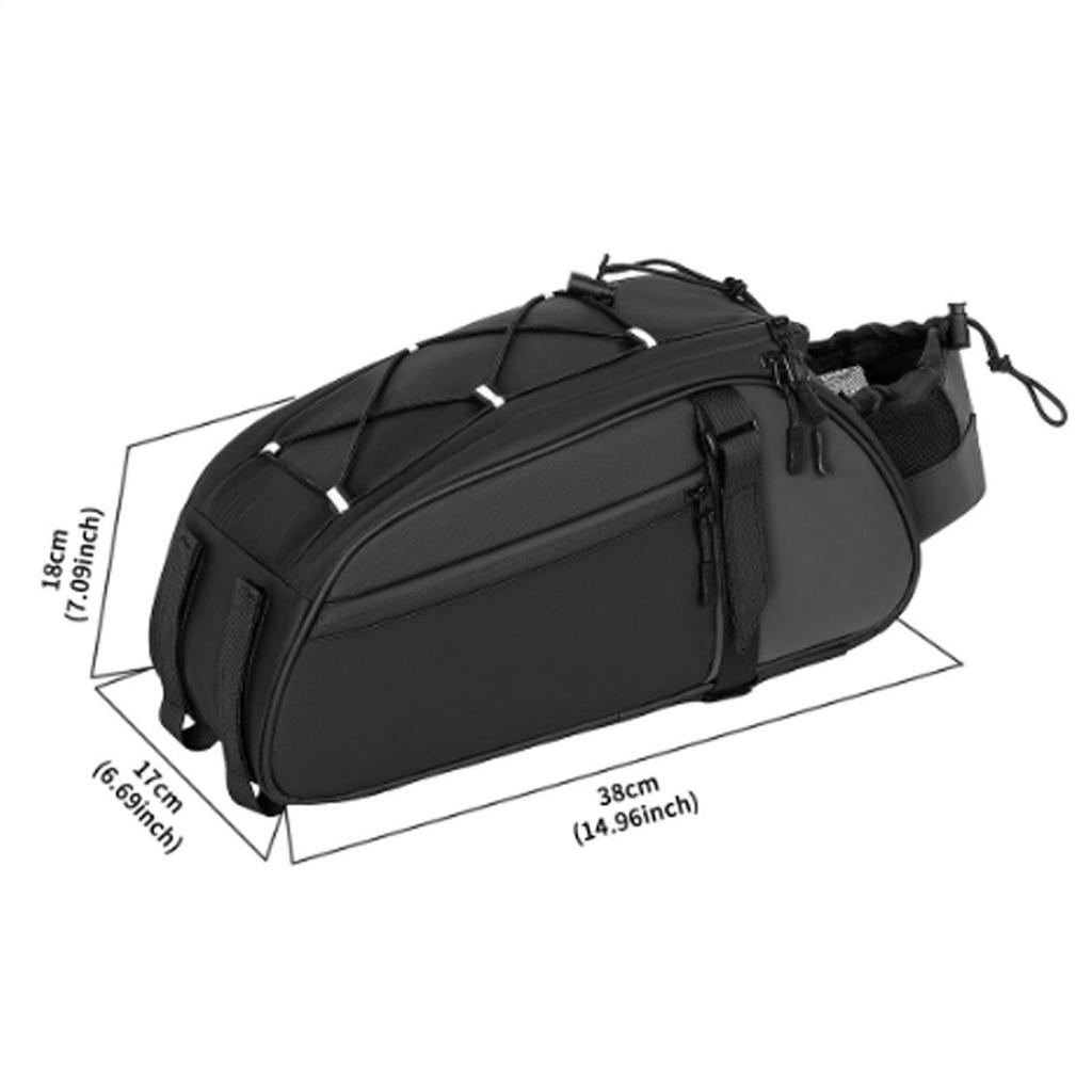 8L Bicycle Bag Large Capacity Electric Foldable Rear Seat Bag For Mountain Bikes Cycling Parts Bike Accessories
