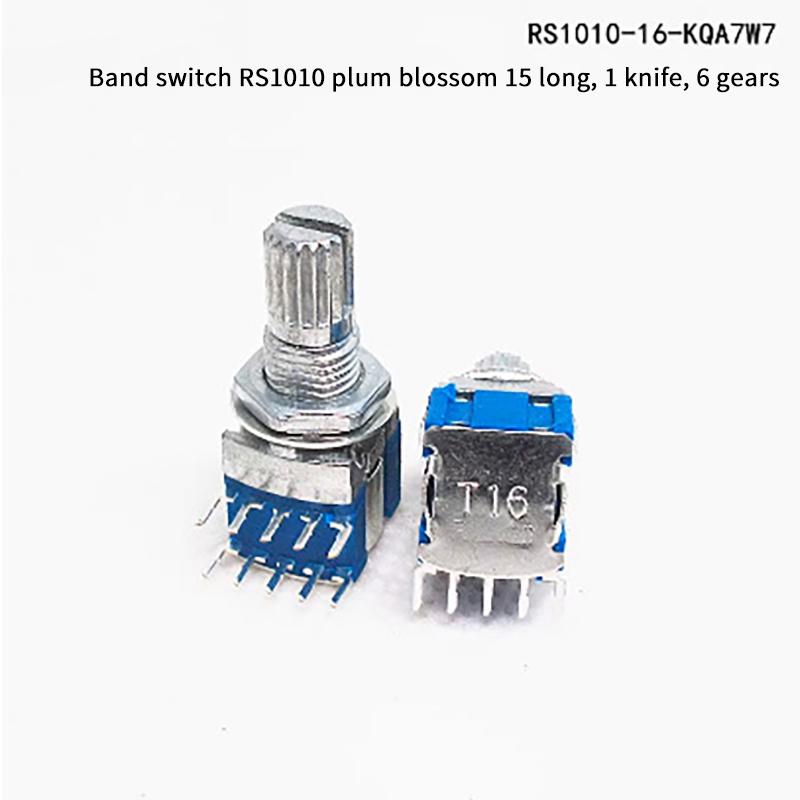 2Pcs Gear Change Switch Diy Accessories 1 Pole 2/3/4/5/6 Position 2 Pole 2/3/4 Position Rs1010 Band Switch Rotary Switch