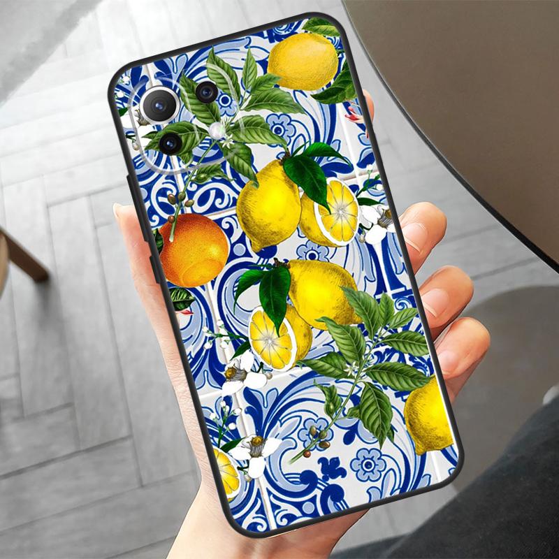 Summer Fruit Lemon Case For Xiaomi 15 Pro 13 14 Ultra 11T 12T 13T 14T Pro POCO F7 X7 Pro X3 X5 X6 F5 F6 Cover