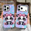 Phone Case: 2D Flat Design Suitable for iPhone 18, 17, 16, 15, 14, 13 Pro Film Protective Case, Couple Style, Cute Panda, Christmas and Halloween Gift