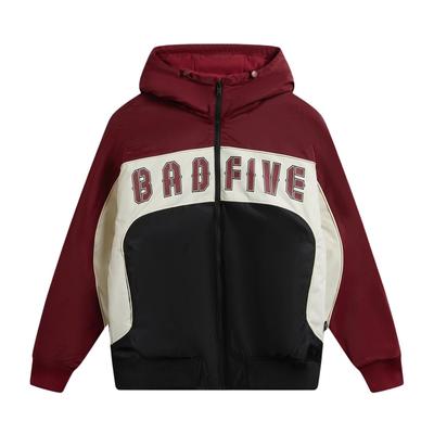 Li-Ning Badfive Color Block Letter Zip-Up Hoodie Men Outerwear AJMW005-3