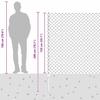 Chain Link Fence with Posts 10 x 1.5 m (W x H) Hot Dip Galvanized Steel