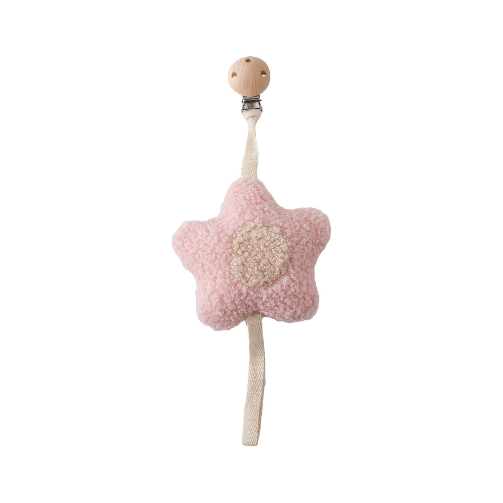 Baby Pacifier Clip Flower Pacifier holder Mother-kids Stroller Toy Girls Pacifier Holder Newborn Baby Stroller Things Baby Toy розовый