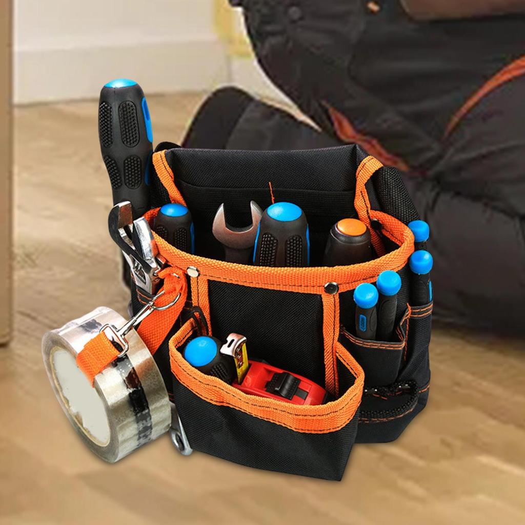 Garden Tool Belt Waist Storage Bag Holder 8 Pocket Wear Resistant Portable for Gardeners Practical Convenient