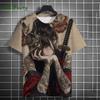 Manga Girl Print T-Shirt Japanese 3D Print Top Personality Anime