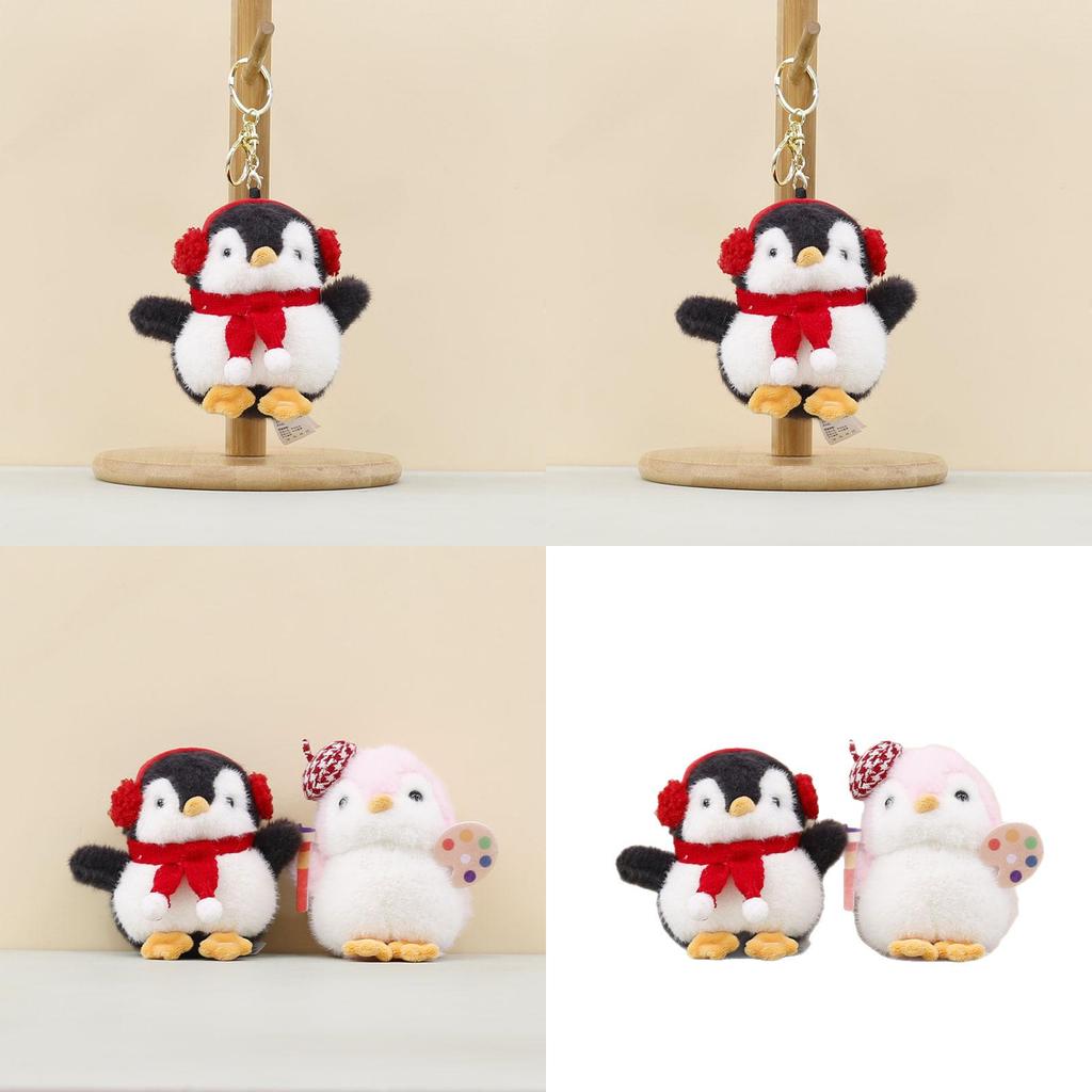 Cute Animal Penguin Plush Toy For Bags And Car Decorations