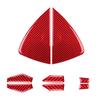 8Pcs Red Carbon Fiber Dashboard Panel Trim Cover For Tesla Model 3 Y 2017-