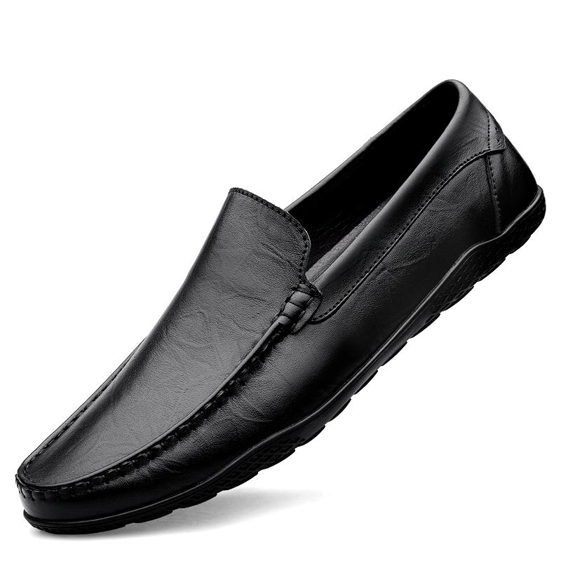 Stylish Male Comfortable Driving Shoe All-match Men's Breathable High Quality Casual Shoes Genuine Leather All-match Mens Loafer