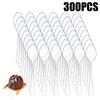 Clear Mini Spoons for Desserts Small Plastic Tasting Spoon Disposable Spoons Tiny Plastic Serving Utensils For Party Supplies