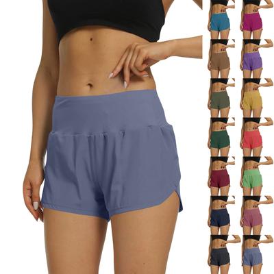 Pantalones cortos deportivos para correr para mujer, pantalones cortos deportivos de entrenamiento con bolsillos