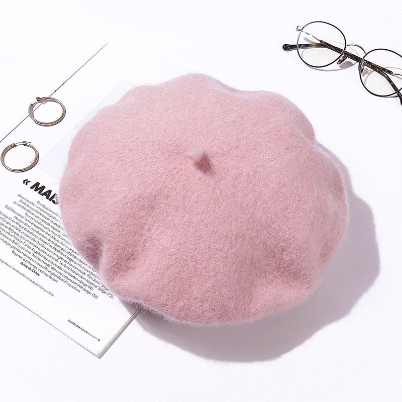 Women's Retro Wool Beret - Autumn/Winter Korean Style Pumpkin Painter Hat